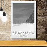 Bridgetown Barbados Black And White Art Canvas Prints Wall Art Home Decor