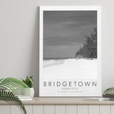 Bridgetown Barbados Black And White Art Canvas Prints Wall Art Home Decor