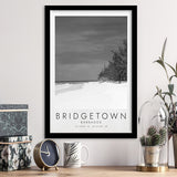 Bridgetown Barbados Black And White Art Framed Art Prints Wall Art Decor, Framed Picture