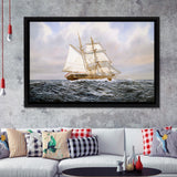 Bismarck Signals Prinz Eugen 0959 Hrs Framed Canvas Prints Wall Art - Painting Canvas, Wall Decor, For Sale
