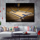 Brigham Young University Stadium Framed Canvas Prints Marriott Center Wall Art,Sport Stadium Art Prints, Fan Gift