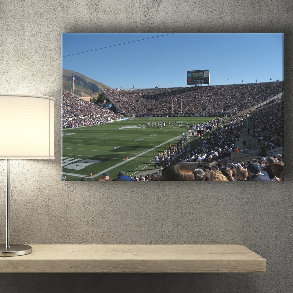 Brigham Young University Cougars Stadium Canvas Prints Lavell Edwards Stadium,Sport Stadium Art Prints, Fan Gift, Wall Decor