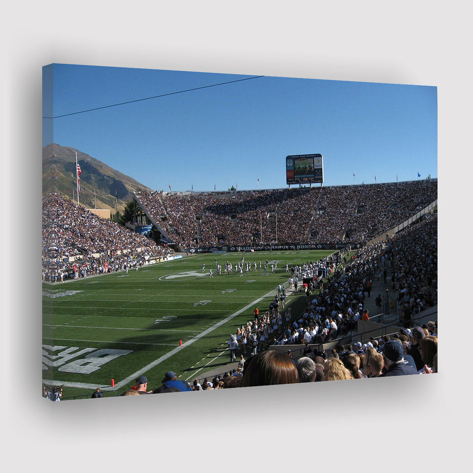 Brigham Young University Cougars Stadium Canvas Prints Lavell Edwards Stadium,Sport Stadium Art Prints, Fan Gift, Wall Decor