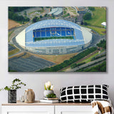 Brighton  Hove Albion Stadium Canvas Prints Falmer Stadium Aerial,Sport Stadium Art Prints, Fan Gift, Wall Decor
