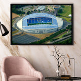 Brighton  Hove Albion Stadium Framed Canvas Prints Falmer Stadium Aerial,Sport Stadium Art Prints, Fan Gift