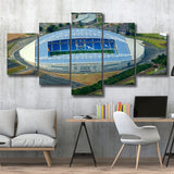 Brighton  Hove Albion Stadium Canvas Prints Falmer Stadium Aerial,Multi Panels,Sport Stadium Art Prints, Fan Gift