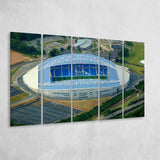 Brighton  Hove Albion Stadium Canvas Prints Falmer Stadium Aerial,Multi Panels B,Sport Stadium Art Prints, Fan Gift