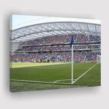 Brighton  Hove Albion Stadium Canvas Prints Falmer Stadium Wall Art,Sport Stadium Art Prints, Fan Gift, Wall Decor