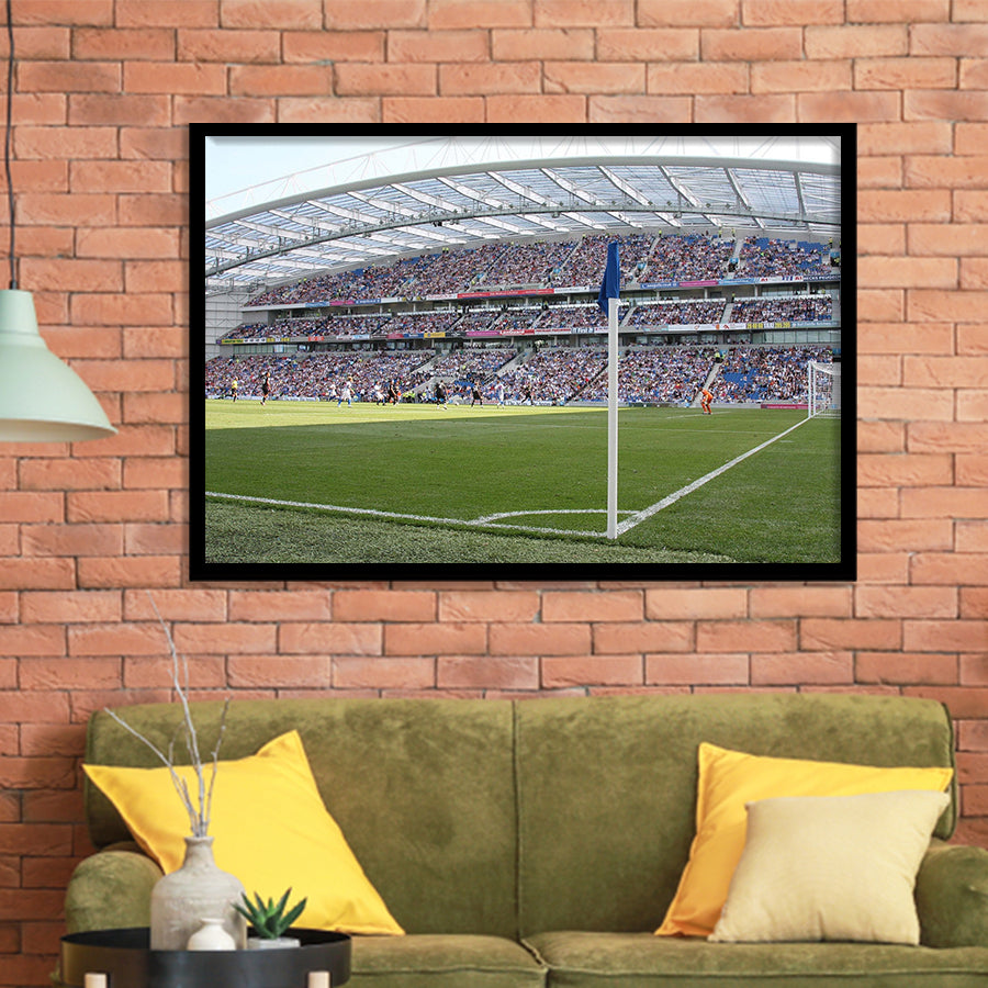 Brighton  Hove Albion Stadium Art Prints Falmer Stadium Wall Art,Sport Stadium Art Prints, Fan Gift, Wall Decor