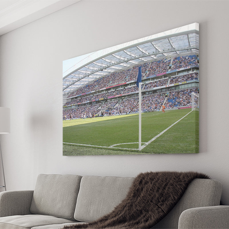Brighton  Hove Albion Stadium Canvas Prints Falmer Stadium Wall Art,Sport Stadium Art Prints, Fan Gift, Wall Decor