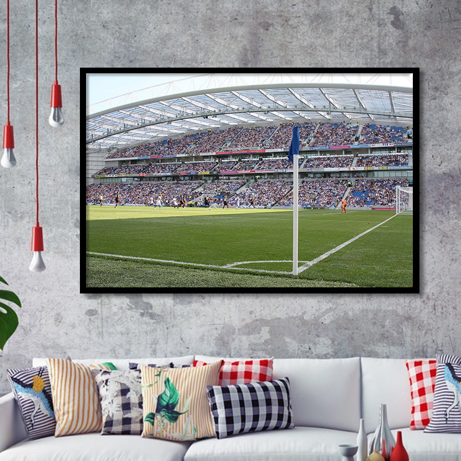 Brighton  Hove Albion Stadium Art Prints Falmer Stadium Wall Art,Sport Stadium Art Prints, Fan Gift, Wall Decor
