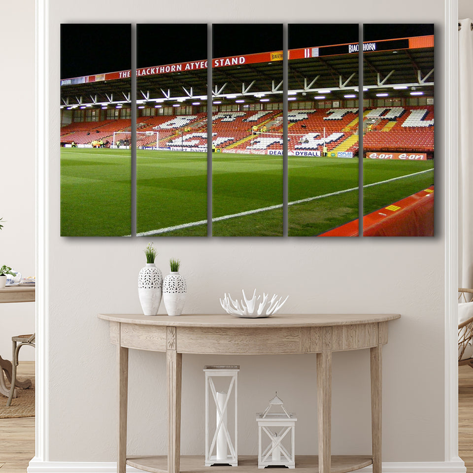Bristol City Stadium Canvas Prints Ashton Gate Stadium Wall Art,Multi Panels B,Sport Stadium Art Prints, Fan Gift