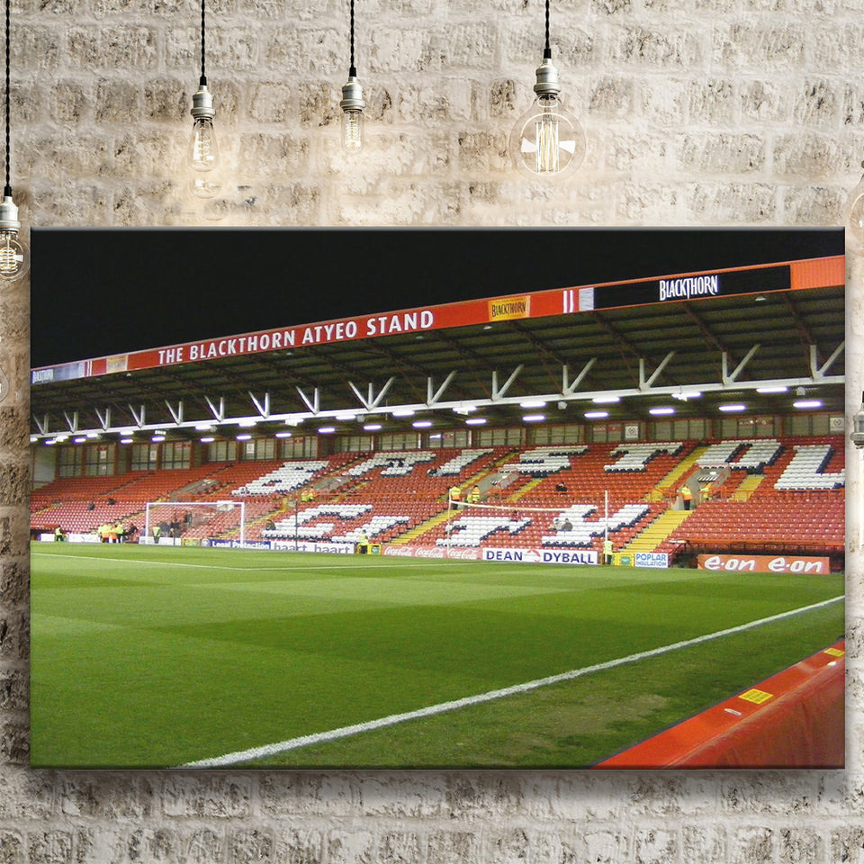 Bristol City Stadium Canvas Prints Ashton Gate Stadium Wall Art,Sport Stadium Art Prints, Fan Gift, Wall Decor