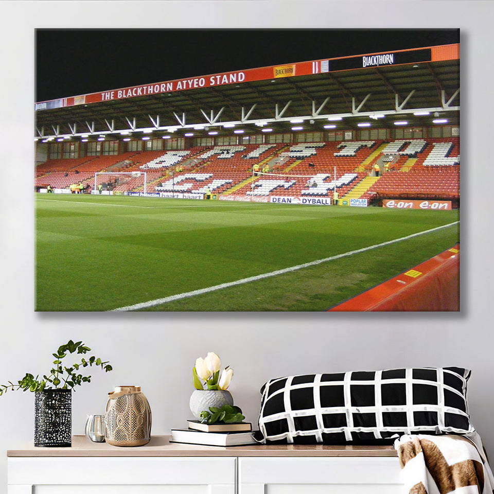 Bristol City Stadium Canvas Prints Ashton Gate Stadium Wall Art,Sport Stadium Art Prints, Fan Gift, Wall Decor