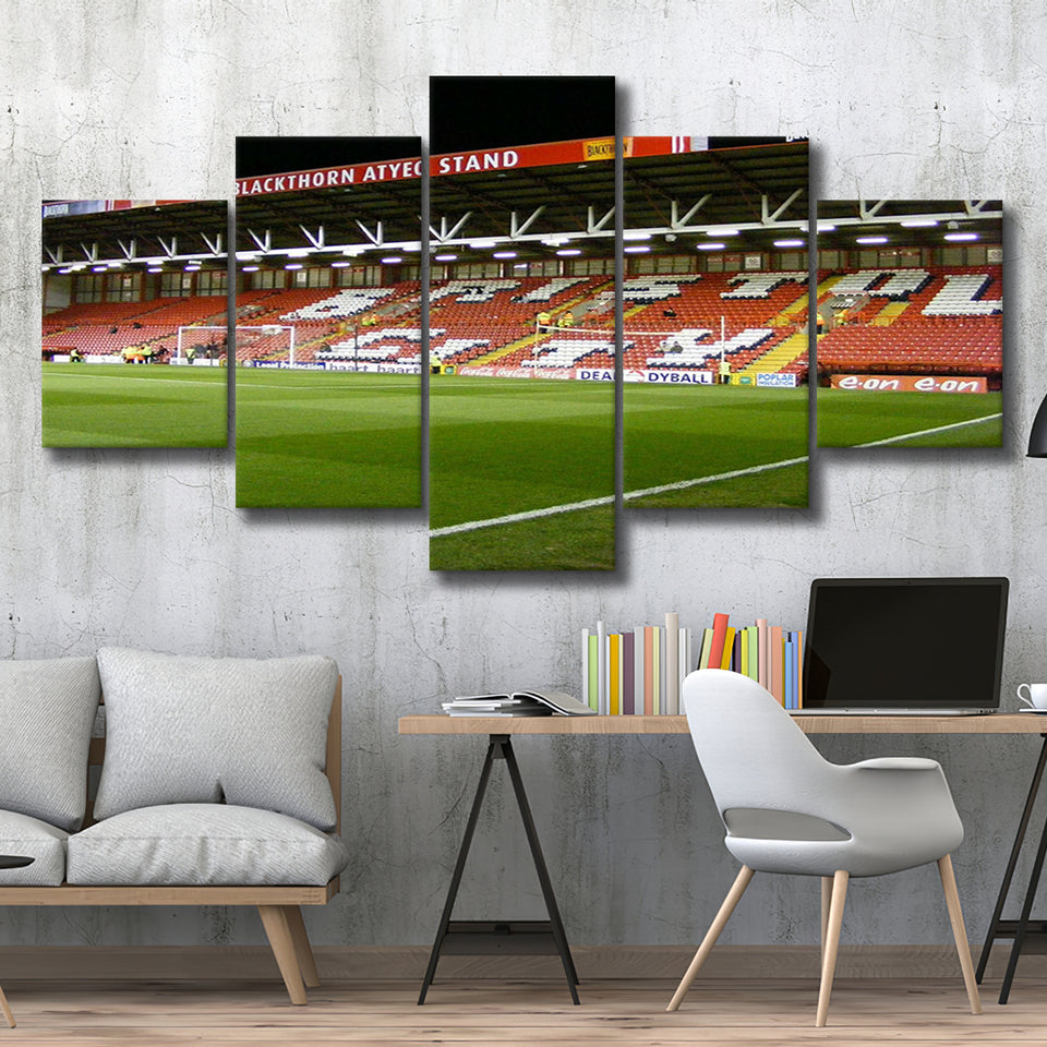 Bristol City Stadium Canvas Prints Ashton Gate Stadium Wall Art,Multi Panels,Sport Stadium Art Prints, Fan Gift