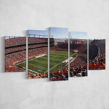 Broncos Stadium at Mile High, Stadium Canvas, Sport Art, Large Canvas, Multi Panels, Canvas Prints Wall Art Decor