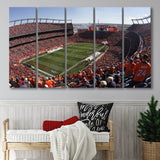 Broncos Stadium at Mile High, Stadium Canvas, Sport Art, Gift for him, Multi Panels B, Canvas Prints Wall Art Decor