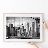 Brooklyn Bridge Art New York City Poster Prints Wall Art Decor, Unframe, Poster Art