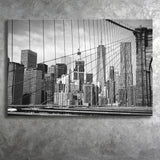 Brooklyn Bridge Art New York City Bridge Landscape Canvas Prints Wall Art Home Decor - Painting Canvas, Ready to hang