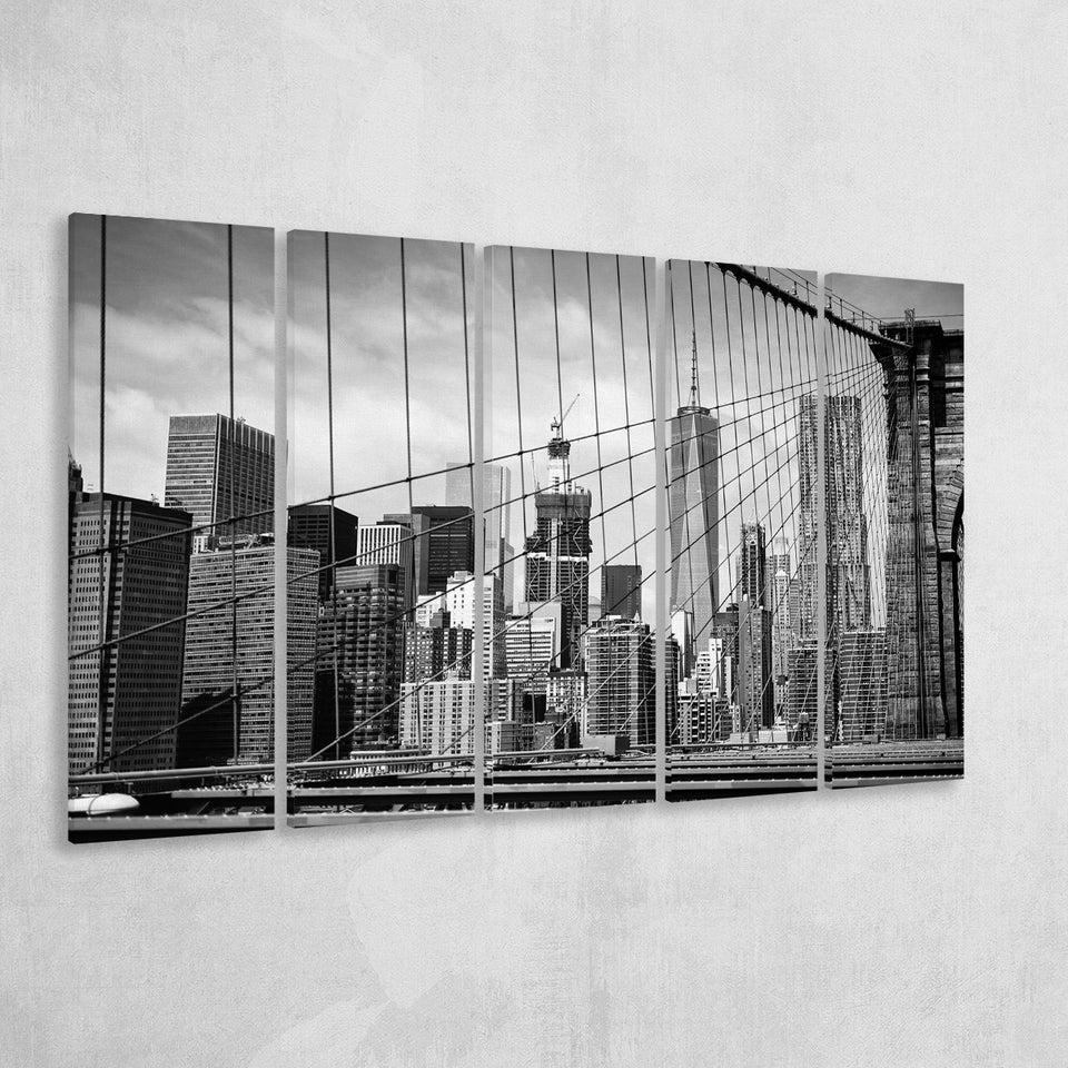 Brooklyn Bridge Art New York City Bridge Extra Large Canvas Prints Multi Panels B Wall Art Prints Home Decor