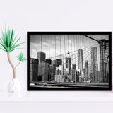 Brooklyn Bridge Art New York City Bridge Framed Art Prints Wall Decor - Painting Art,Framed Picture,For Sale, Ready to hang