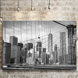 Brooklyn Bridge Art New York City Bridge Landscape Canvas Prints Wall Art Home Decor - Painting Canvas, Ready to hang