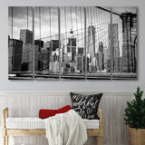 Brooklyn Bridge Art New York City Bridge Extra Large Canvas Prints Multi Panels B Wall Art Prints Home Decor