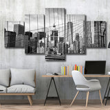 Brooklyn Bridge Art New York City Bridge Large Canvas Prints Multi Panels Wall Art Prints Home Decor