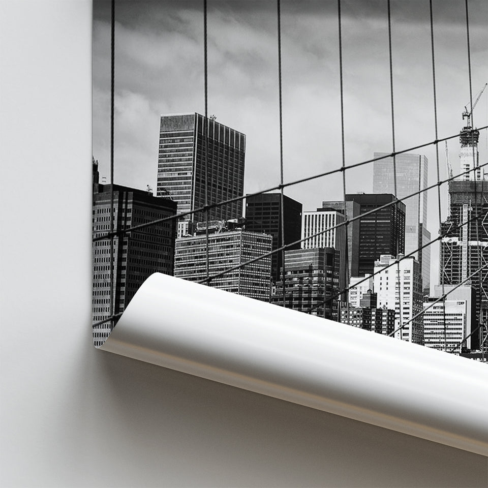 Brooklyn Bridge Art New York City Poster Prints Wall Art Decor, Unframe, Poster Art