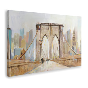 Brooklyn Bridge Walkway Canvas Wall Art - Canvas Prints, Prints for Sale, Canvas Painting, Canvas On Sale