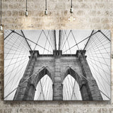 Brooklyn Bridge in New York City Brooklyn Bridge Black and White Canvas Prints Wall Art Decor - Paiting Canvas, Art Prints, Wall Decor