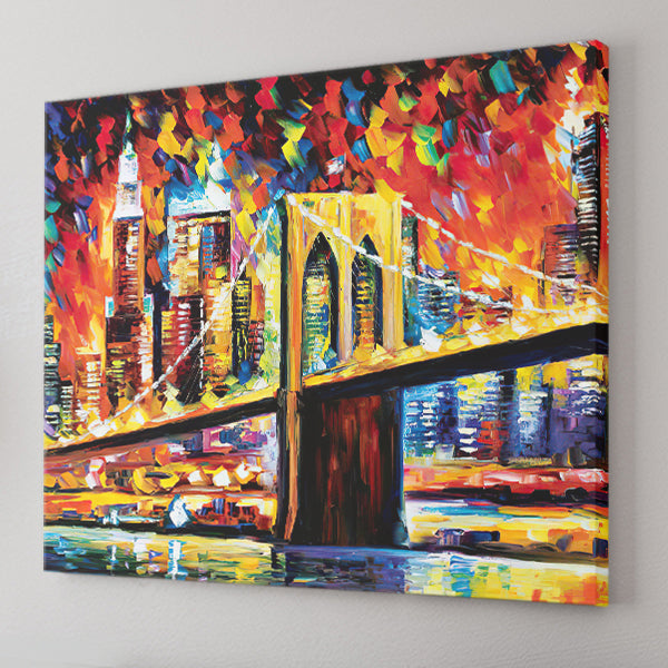 Brooklyn Bridge Canvas Wall Art - Canvas Prints, Prints For Sale, Painting Canvas,Canvas On Sale
