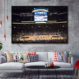 Brooklyn Nets Stadium Framed Canvas Prints Barclays Center Wall Art Basketball,Sport Stadium Art Prints, Fan Gift