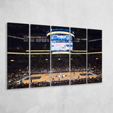 Brooklyn Nets at Barclays Center, Stadium Canvas, Sport Art, Gift for him, Multi Panels B, Canvas Prints Wall Art Decor
