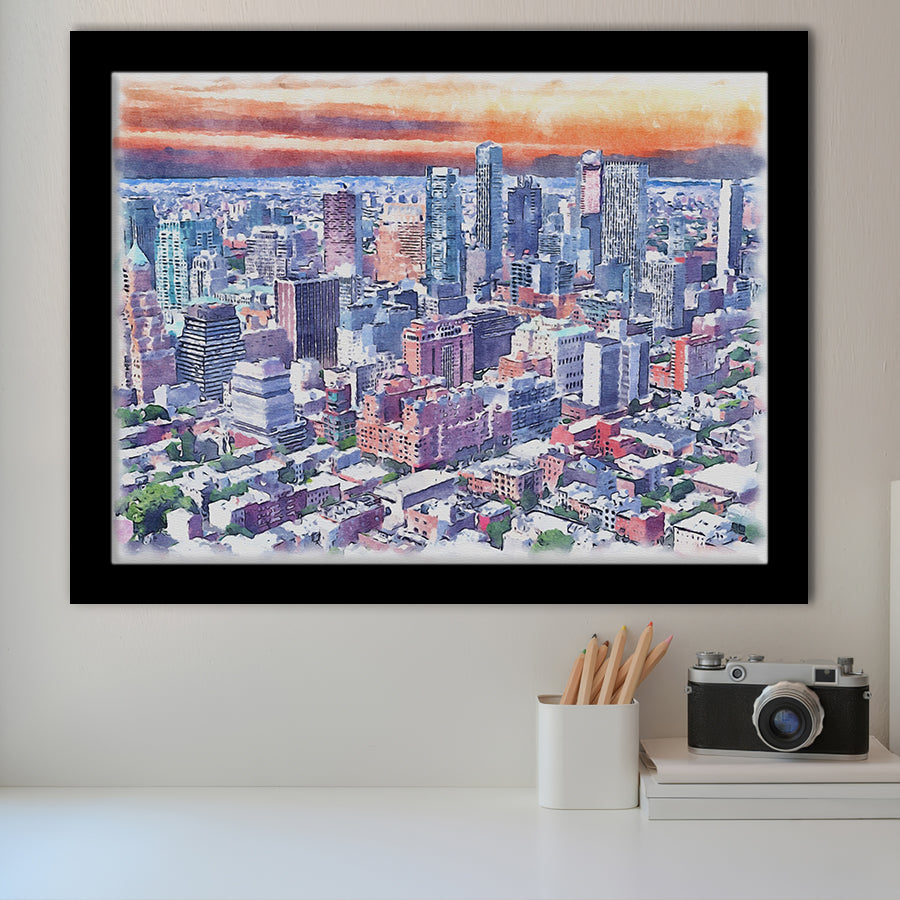 Brooklyn Watercolor Brooklyn New York, Sport Prints Fan Gift, Framed Art Prints Wall Art Decor