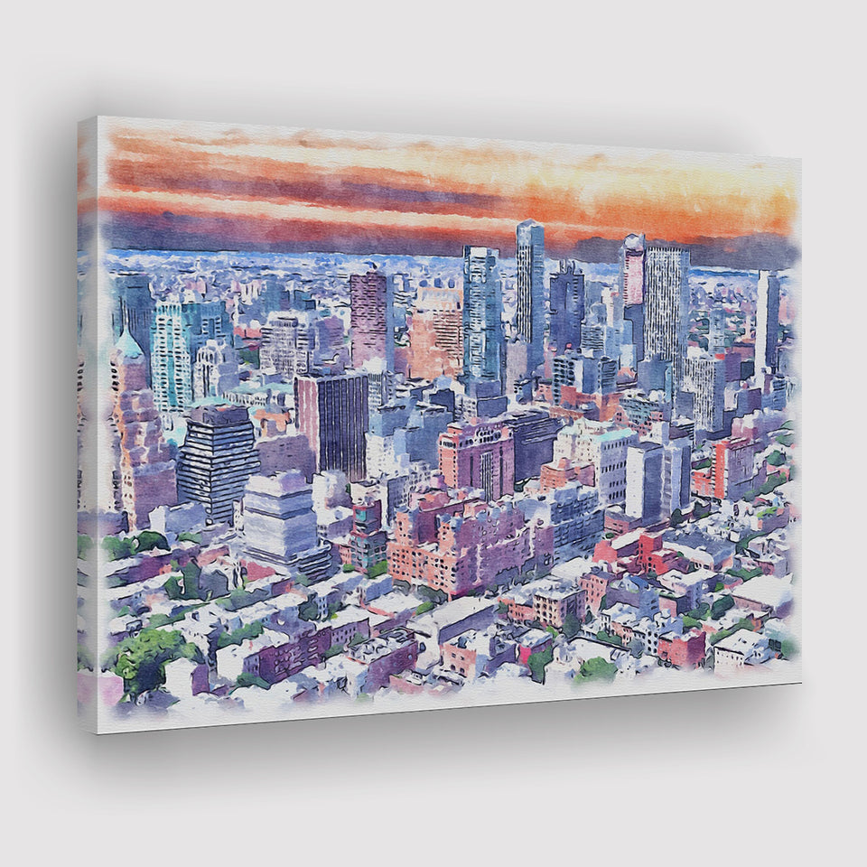Brooklyn Watercolor Brooklyn New York, Sport Art Prints Fan Gift, Canvas Prints Wall Art Decor