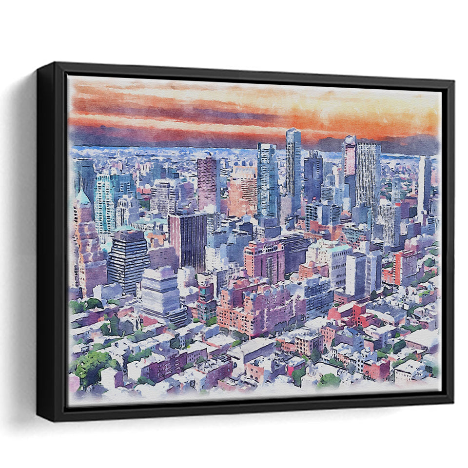 Brooklyn Watercolor Brooklyn New York, Sport Art Prints Fan Gift, Framed Canvas Prints Wall Art Decor