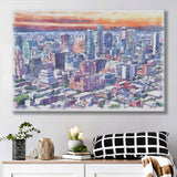 Brooklyn Watercolor Brooklyn New York, Sport Art Prints Fan Gift, Canvas Prints Wall Art Decor