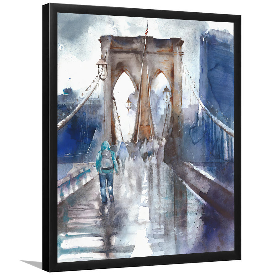 Brooklyn Bridge Nyc Framed Wall Art - Framed Prints, Print for Sale, Painting Prints, Art Prints