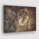 Brown Marble Wall Decor, Abstract Gold Print, Canvas Prints Wall Art Home Decor