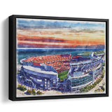 Browns Football Stadium FirstEnergy Stadium Watercolor, Sport Art Prints Fan Gift, Framed Canvas Prints Wall Art Decor