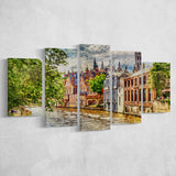 Bruges Wall Art, Bruges Painting, Bruges, Multi Panels, 5 Pieces, Canvas Prints Wall Art Home Decor