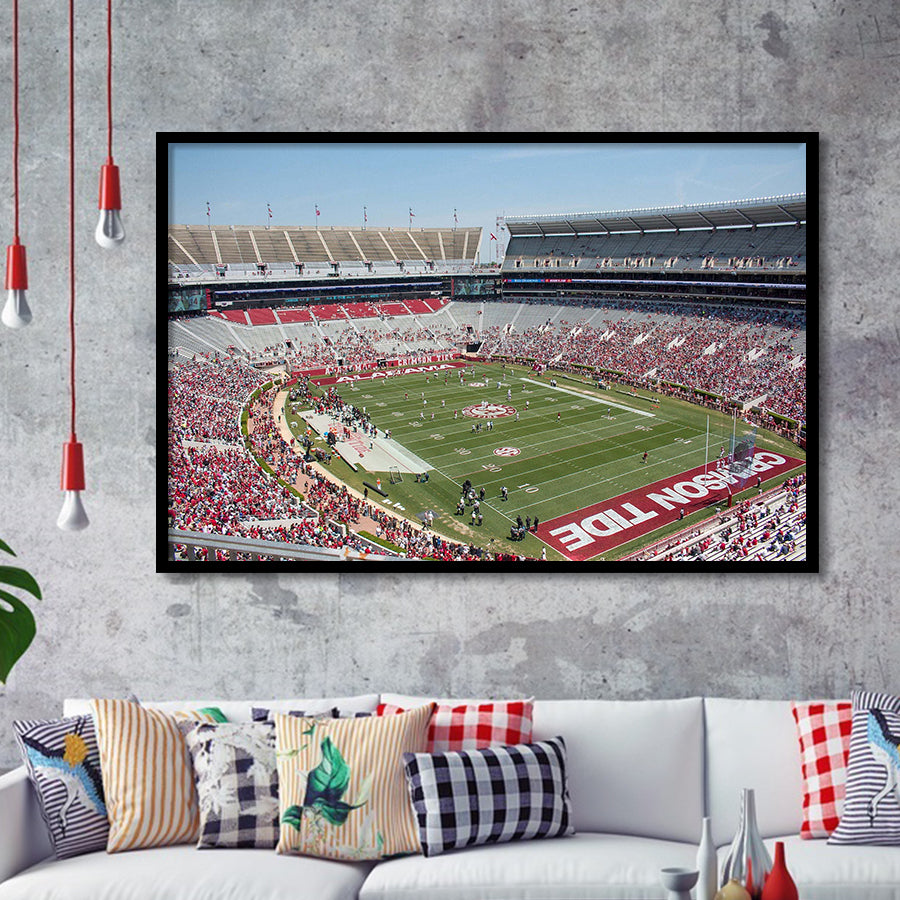 Bryant Denny Stadium Art Prints Alabama Crimson Tide Poster,Sport Stadium Art Prints, Fan Gift, Wall Decor