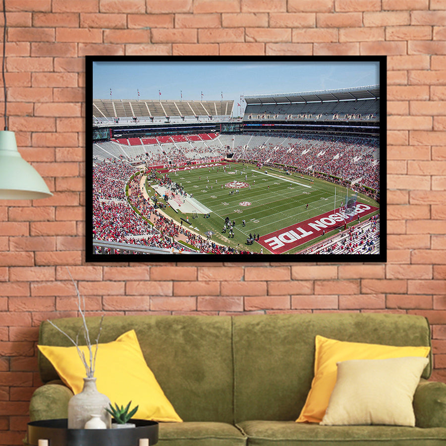Bryant Denny Stadium Art Prints Alabama Crimson Tide Poster,Sport Stadium Art Prints, Fan Gift, Wall Decor