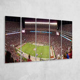 Bryant Denny Stadium Canvas Prints Alabama Crimson Tide Wall,Multi Panels B,Sport Stadium Art Prints, Fan Gift