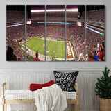 Bryant Denny Stadium Canvas Prints Alabama Crimson Tide Wall,Multi Panels B,Sport Stadium Art Prints, Fan Gift
