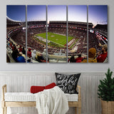 Bryant Denny Stadium, Stadium Canvas, Sport Art, Gift for him, Multi Panels B, Canvas Prints Wall Art Decor