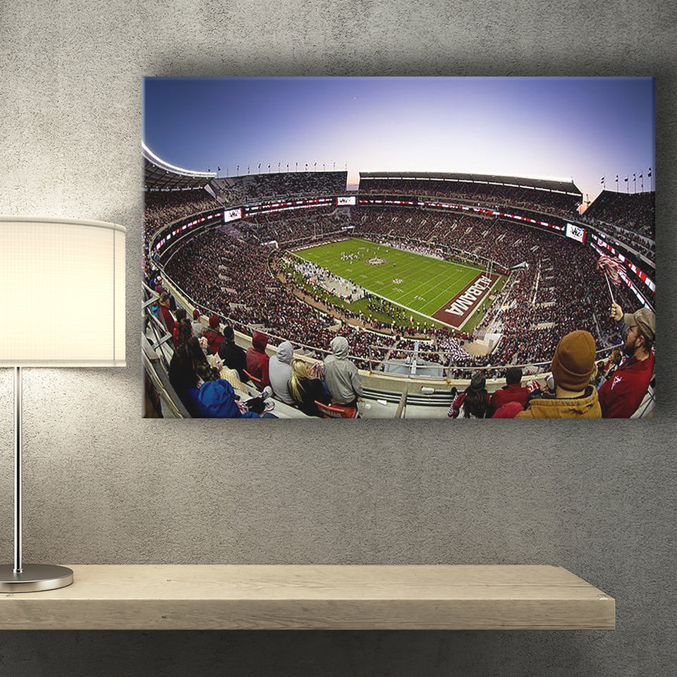 Bryant Denny Stadium, Stadium Canvas, Sport Art, Gift for him, Fan Gift, Canvas Prints Wall Art Decor