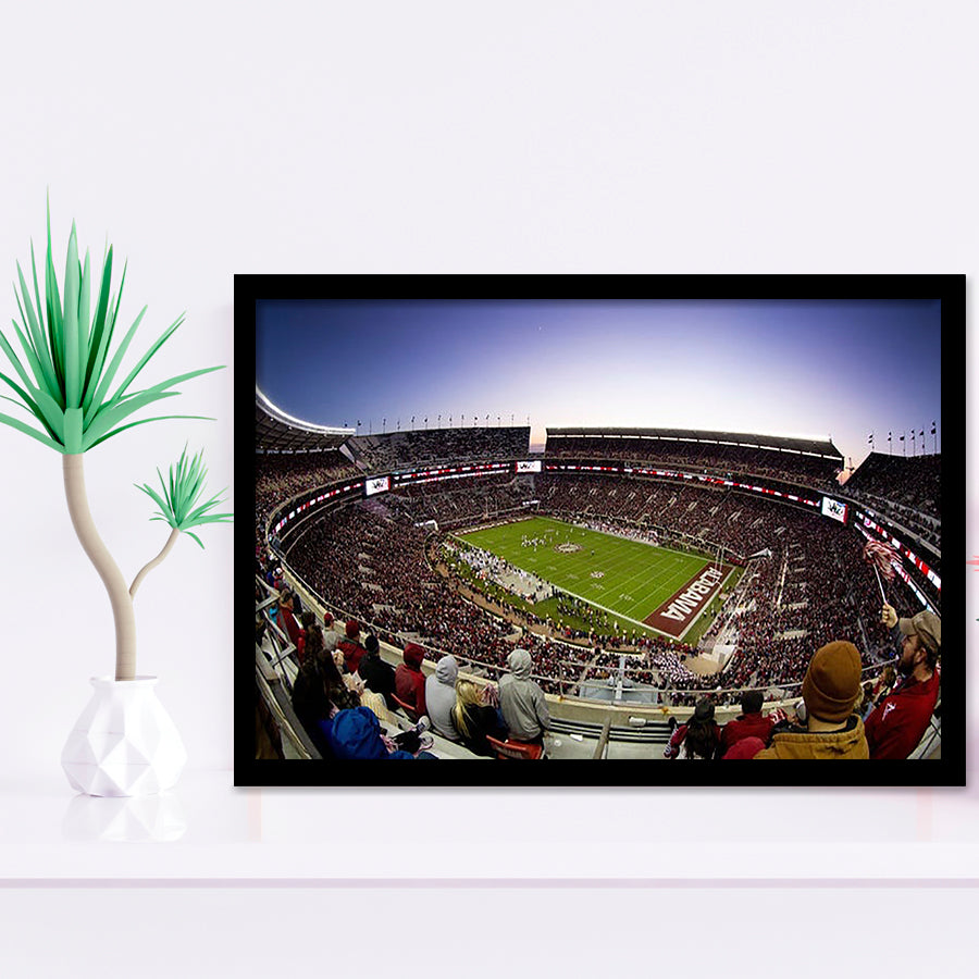 Bryant Denny Stadium, Stadium Canvas, Sport Art, Gift for him, Framed Art Prints Wall Art Decor, Framed Picture