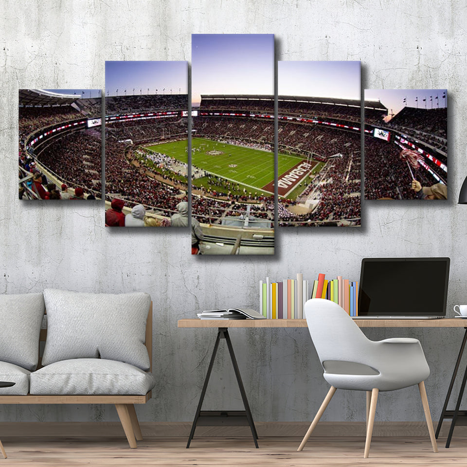 Bryant Denny Stadium, Stadium Canvas, Sport Art, Large Canvas, Multi Panels, Canvas Prints Wall Art Decor